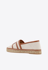 Logo Embossed Canvas Espadrilles