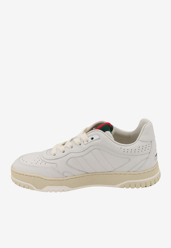 Re-Web Leather Low-Top Sneakers