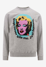 Graphic Andy Warhol Print Crewneck Sweatshirt