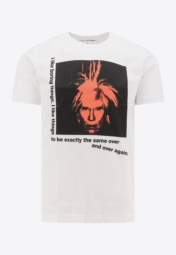 Andy Warhol Print Crewneck T-shirt