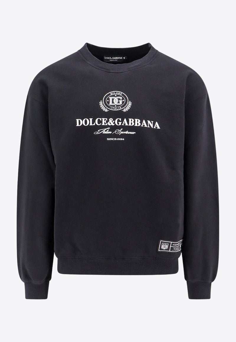 Logo Print Crewneck Sweatshirt