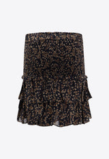 Naomi Floral Print Mini Skirt