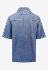 Short-Sleeved Denim Shirt