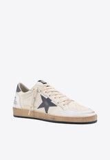 Ball Star Distressed Leather Sneakers