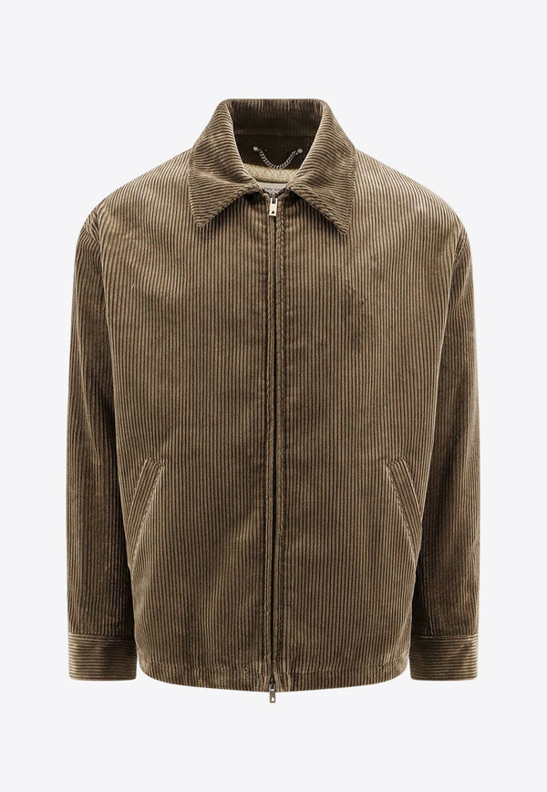 Zip-Up Corduroy Jacket