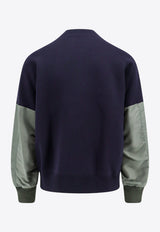 Basic Paneled Sweatshirt