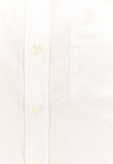 Embroidered Logo Scarf Detailed Shirt