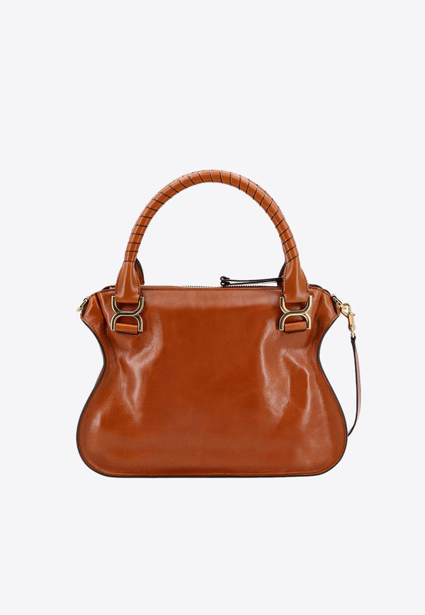 Marcie Shiny Calf Leather Shoulder Bag