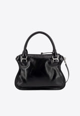 Marcie Shiny Leather Top Handle Bag