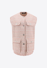 Medusa Frayed Tweed Waistcoat