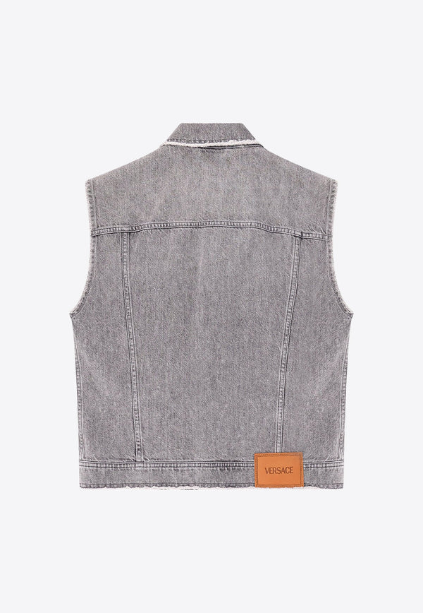 Frayed Denim Vest