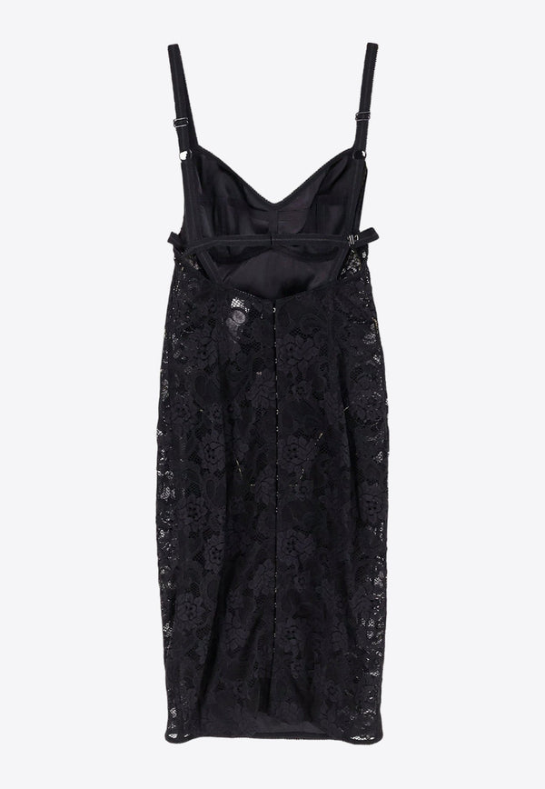 Lace and Satin Corset Dress