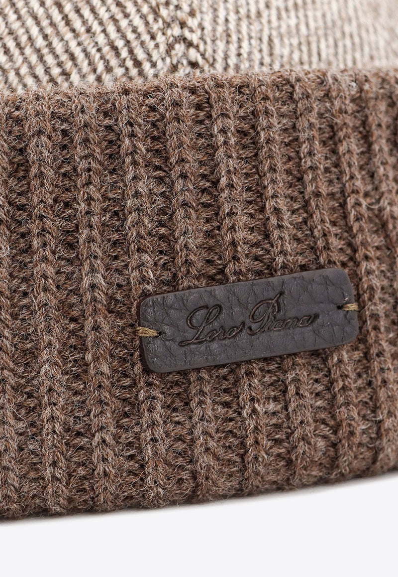 Logo Plaque Knitted Beanie