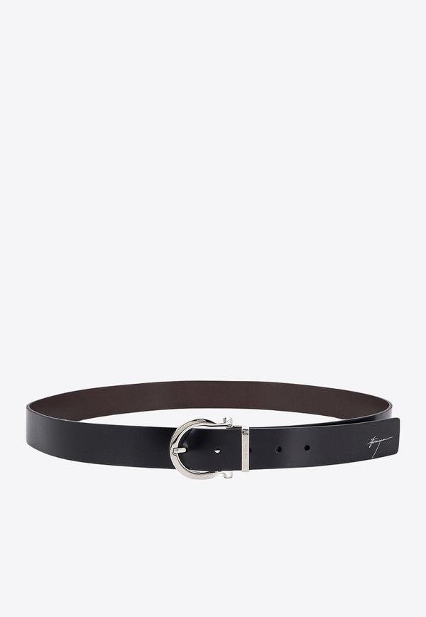 Gancini Calf Leather Belt