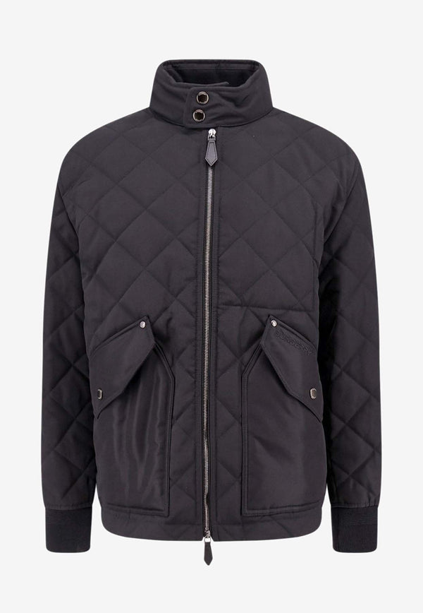 Quilted Nylon Bomber Jacket