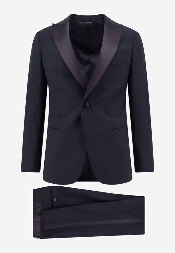 Single-Breasted Wool Tuxedo Suit