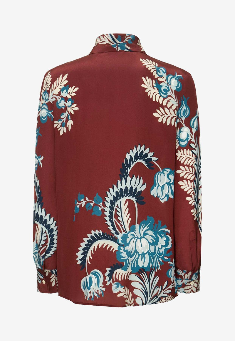 Paisley Print Long-Sleeved Shirt