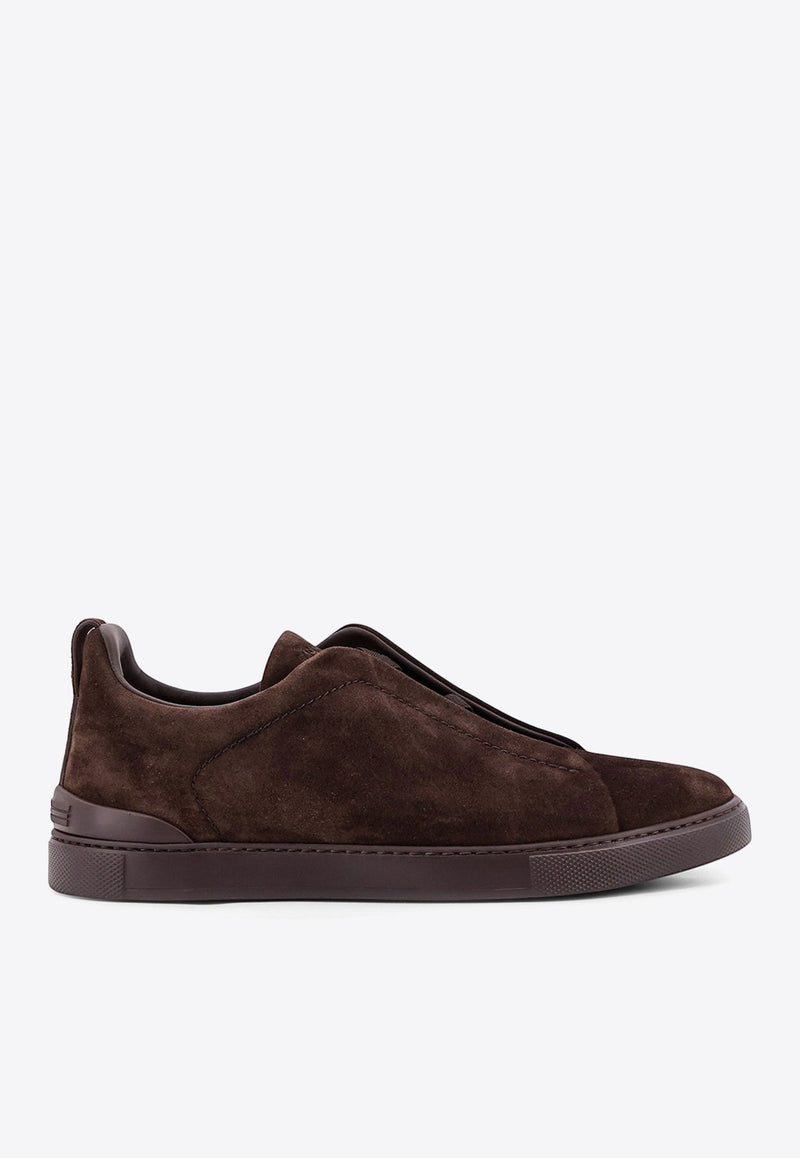 Triple Stitch Suede Sneakers