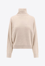 Turtleneck Knitted Wool Sweater