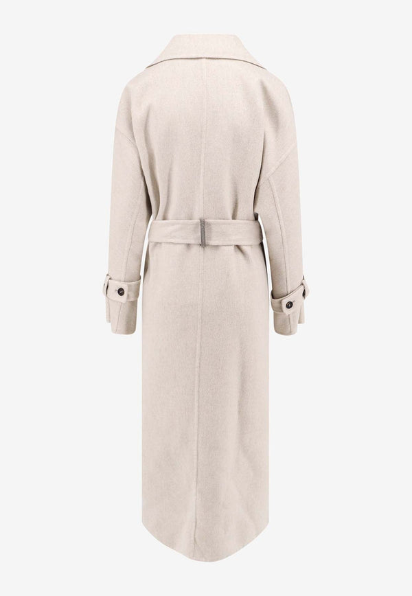 Belted Cashmere Long Coat