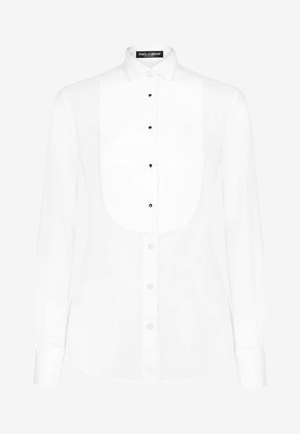 Plastron Yoke Long-Sleeved Shirt