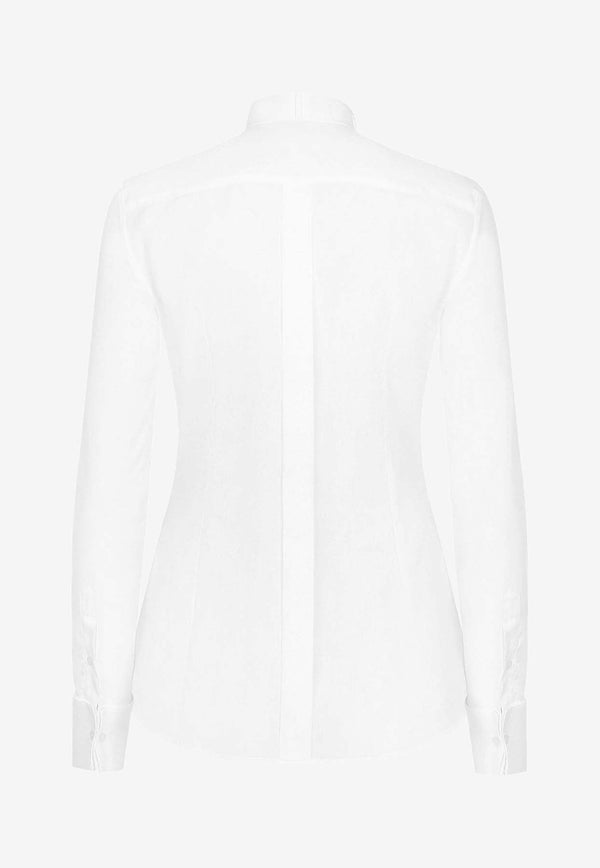 Plastron Yoke Long-Sleeved Shirt