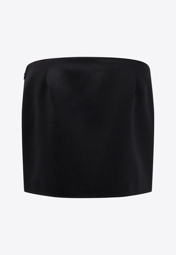 4G Logo Grain De Poudre Wool Mini Skirt