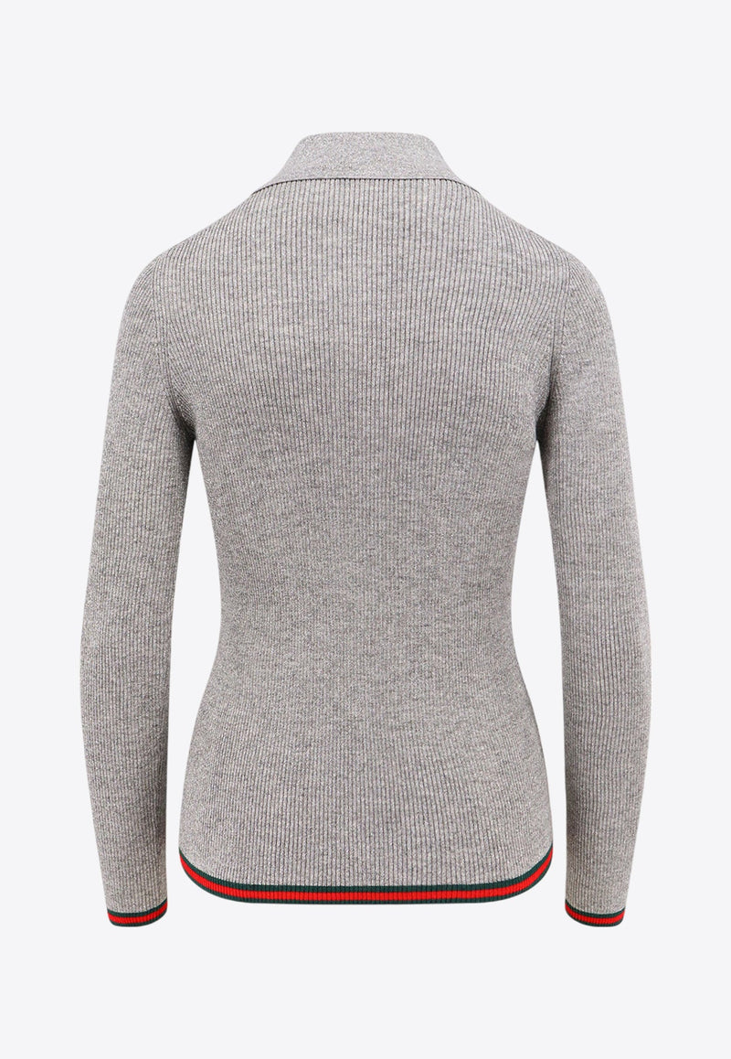 Knitted Polo Sweater