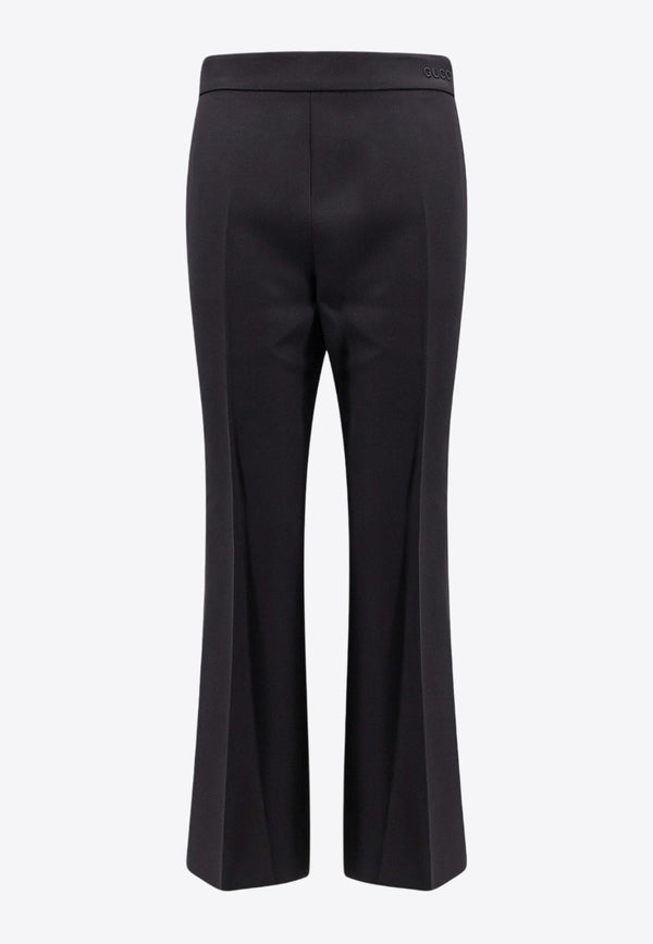 Flared-Leg Tailored Pants