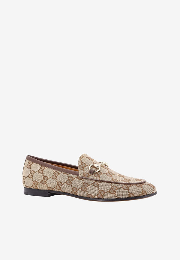 Jordaan Horsebit GG Canvas Loafers