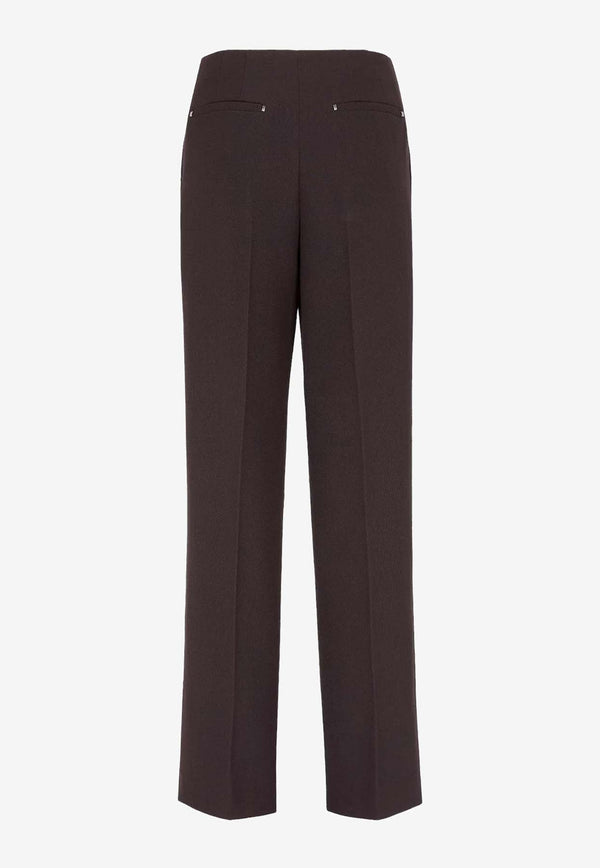 Straight-Leg Tailored Pants