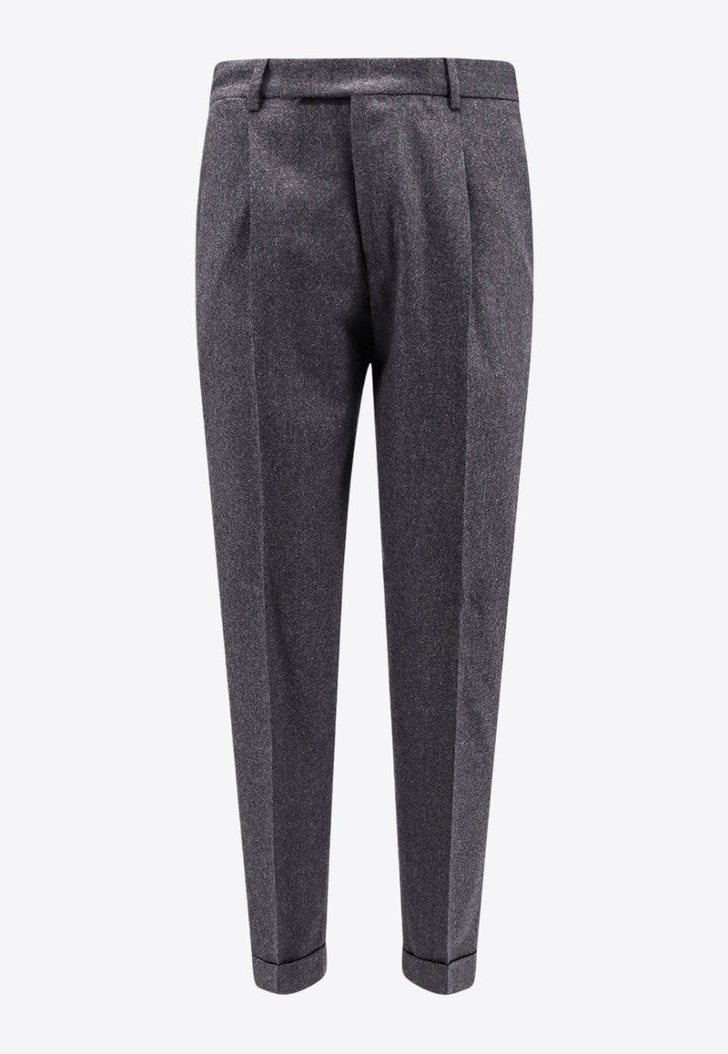 Straight-Leg Tailored Pants