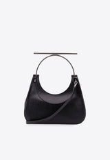 Cross-Bar Nappa Leather Top Handle Bag