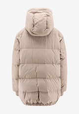 Hooded Zip-Up Down Jacket