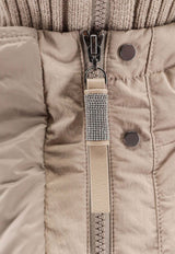 Hooded Zip-Up Down Jacket