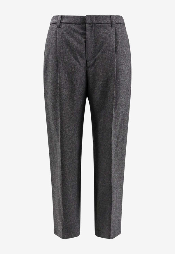 Straight-Leg Tailored Pants