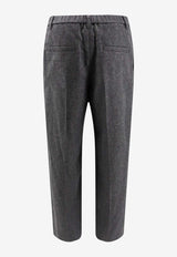 Straight-Leg Tailored Pants