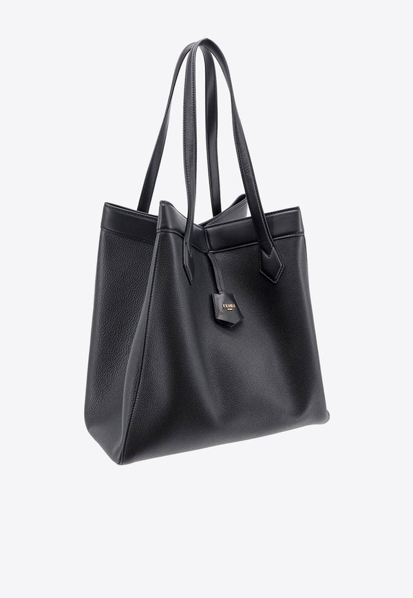 Large Origami Grained Leather Tote Bag