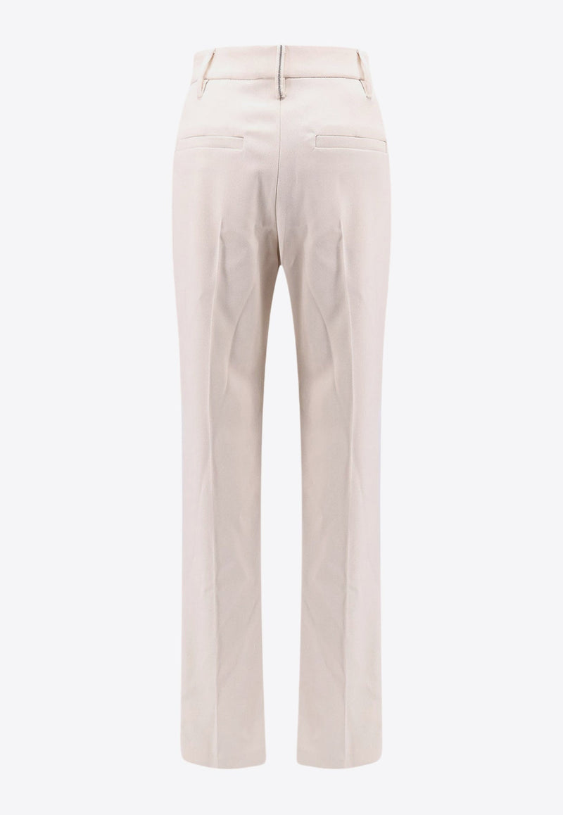 Straight-Leg Tailored Pants