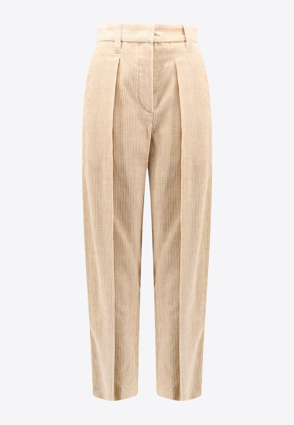 Straight-Leg Corduroy Pants