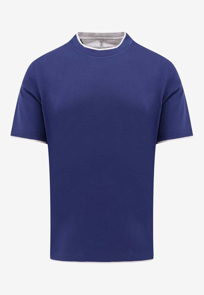 Short-Sleeved Layered T-shirt