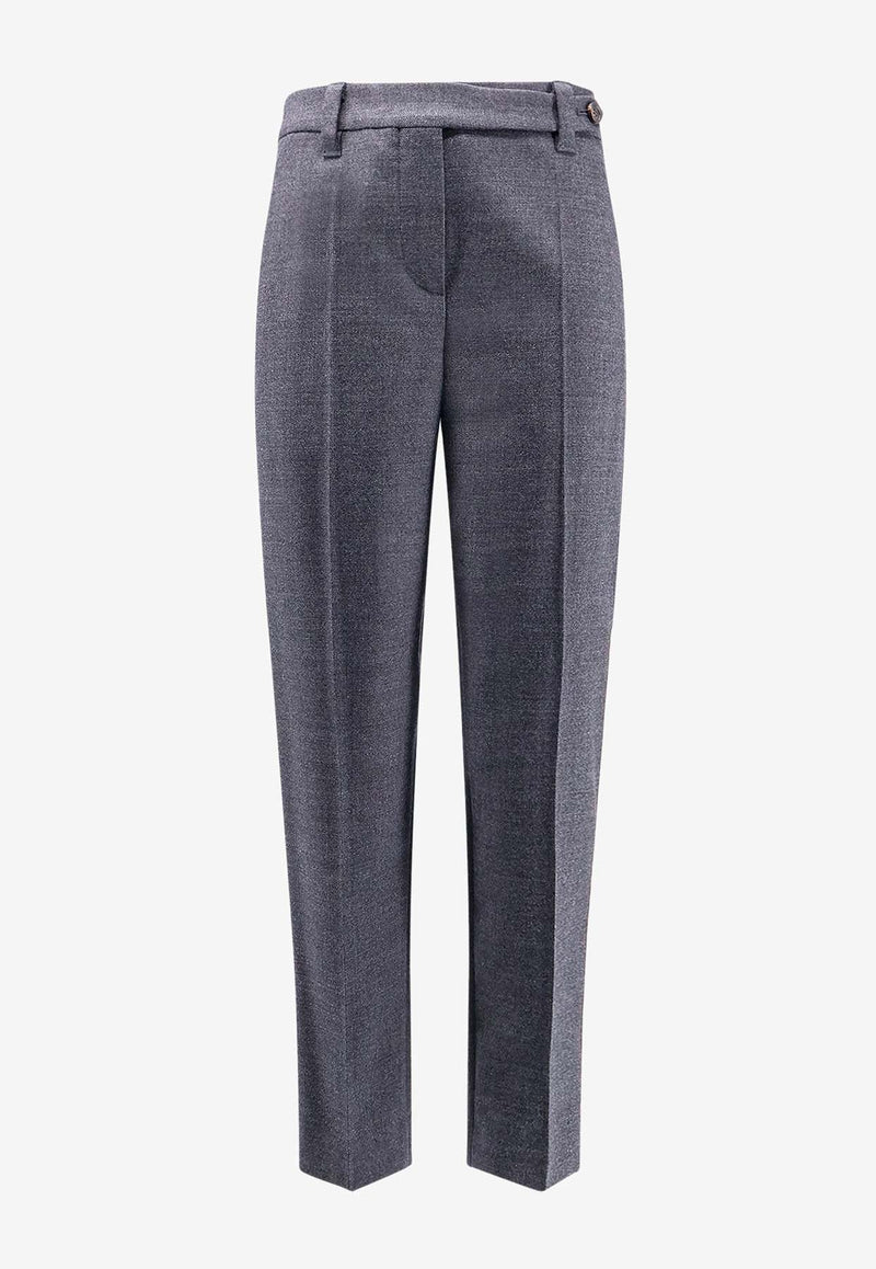 Tailored Wool-Blend Pants