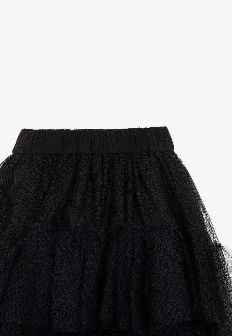 Tutu Tiered Knee-Length Skirt