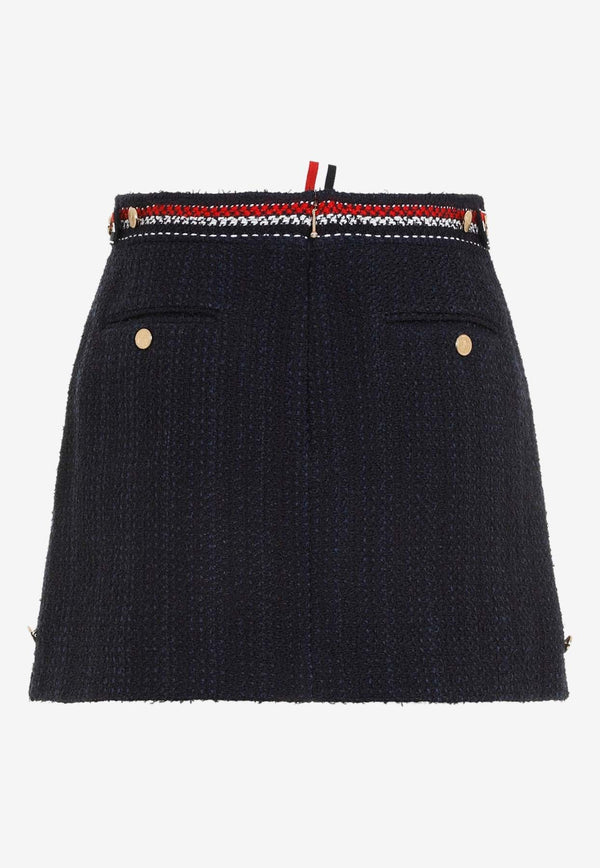 Boucle A-line Mini Skirt