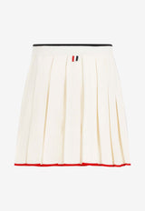 Mini Wool Pleated Skirt