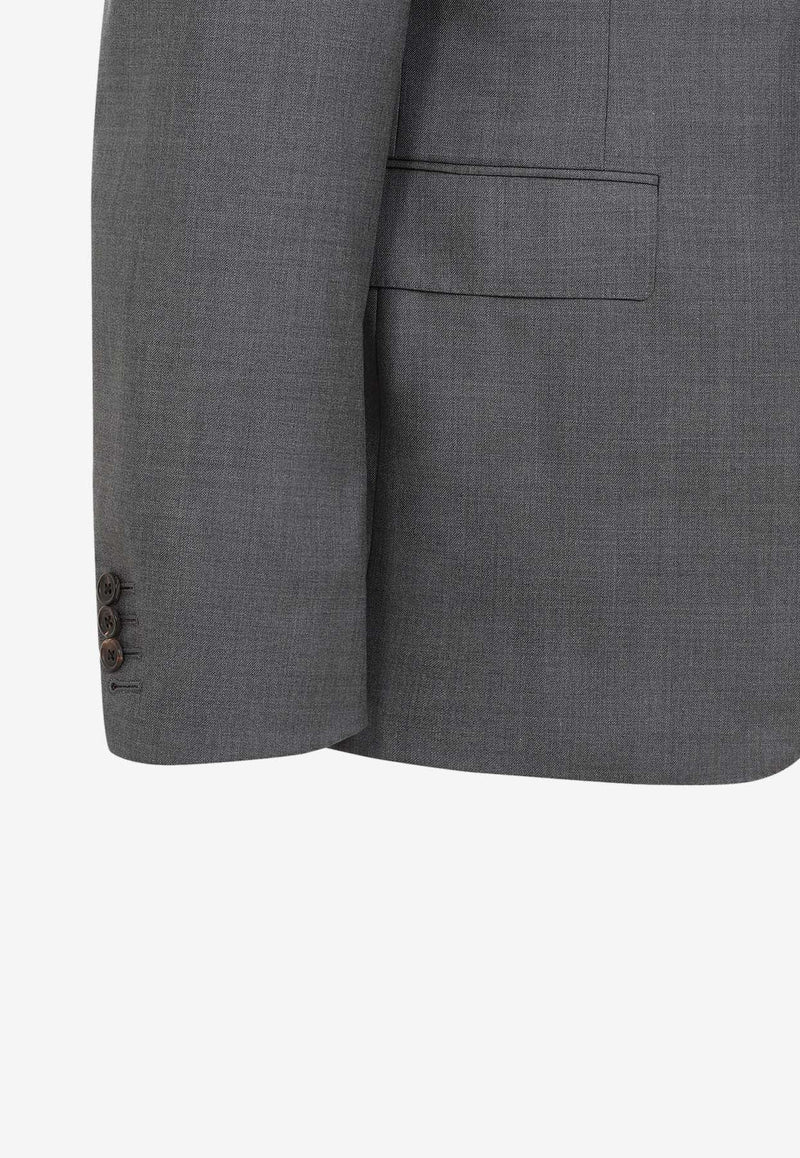 Single-Breasted Wool Blazer