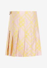 Checked A-line Mini Skirt