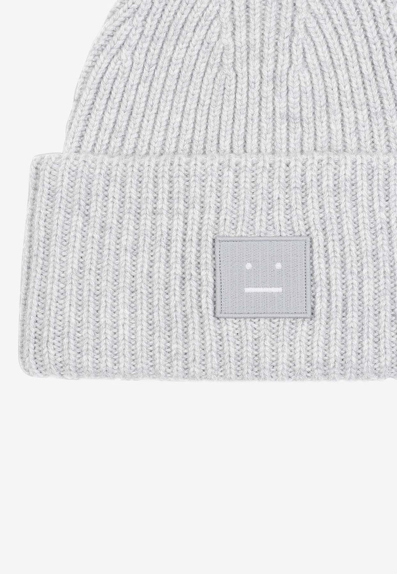 Large Face Logo Wool Beanie