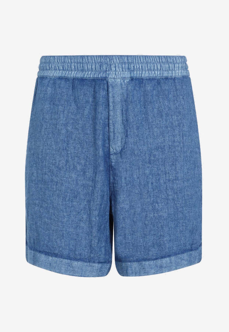 Logo Linen Shorts