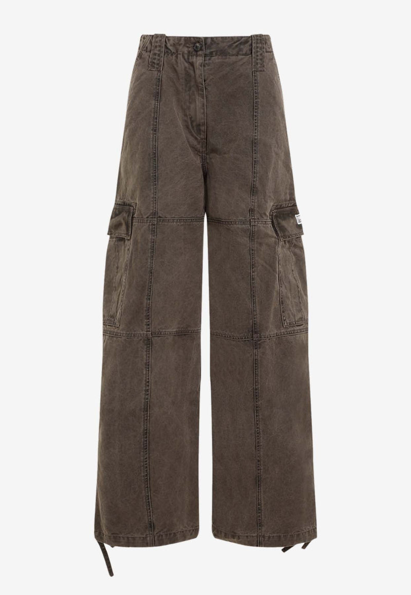 Dyed Canvas Cargo Pants